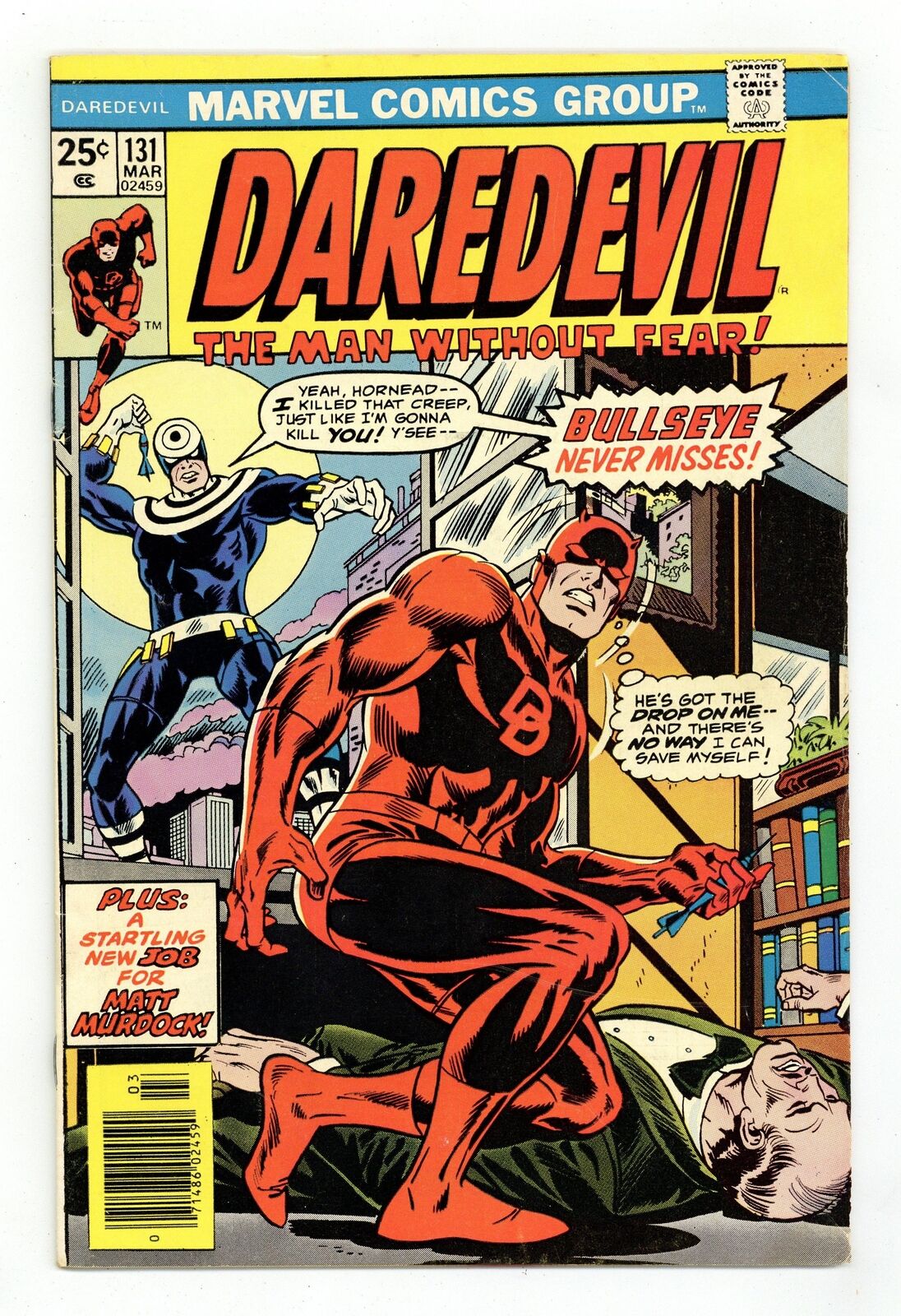 Daredevil #131 VG+ 4.5 1976 1st app. new Bullseye