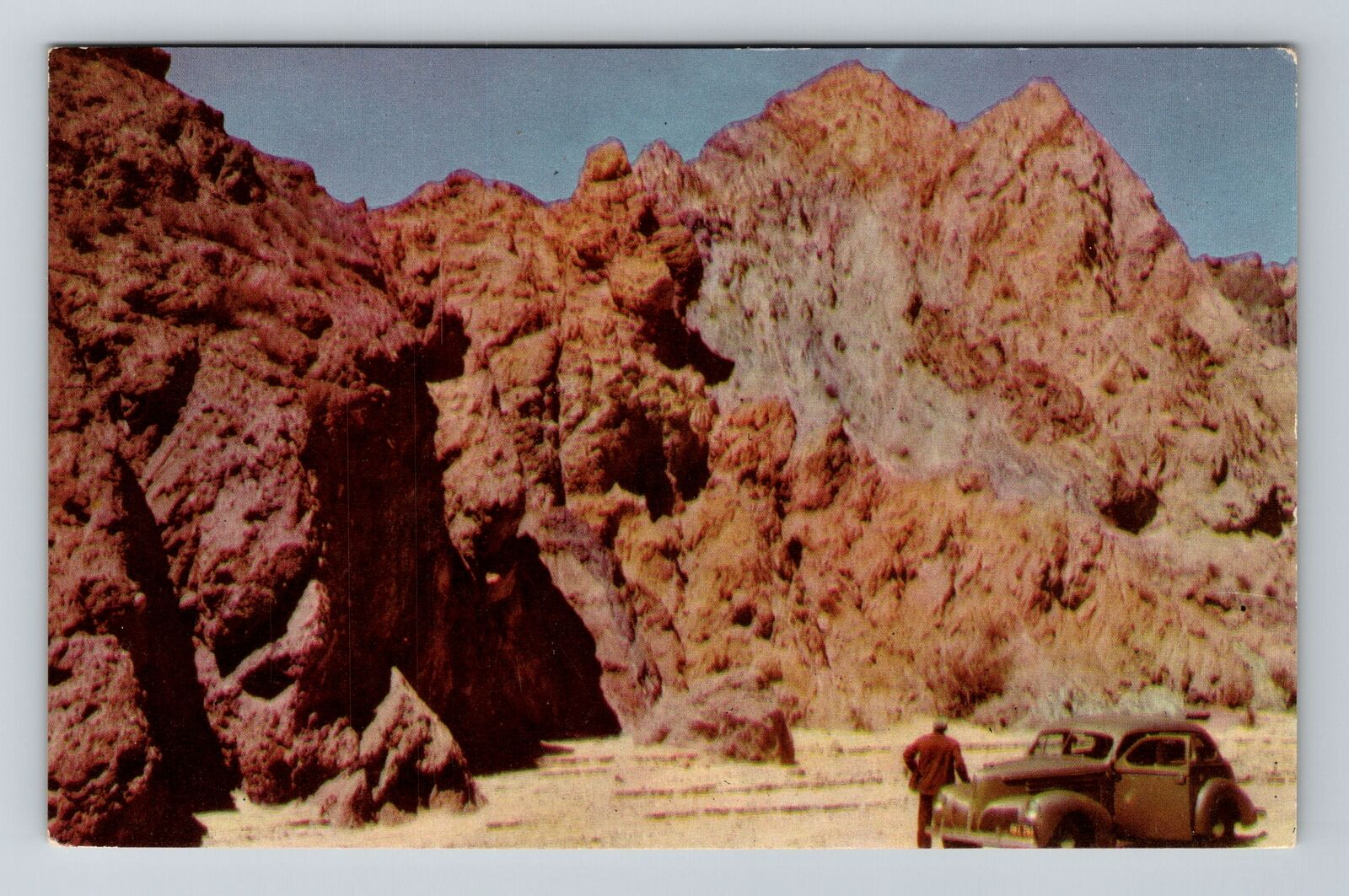 Mecca CA-California, Painted Canyon, Antique Vintage Souvenir Postcard