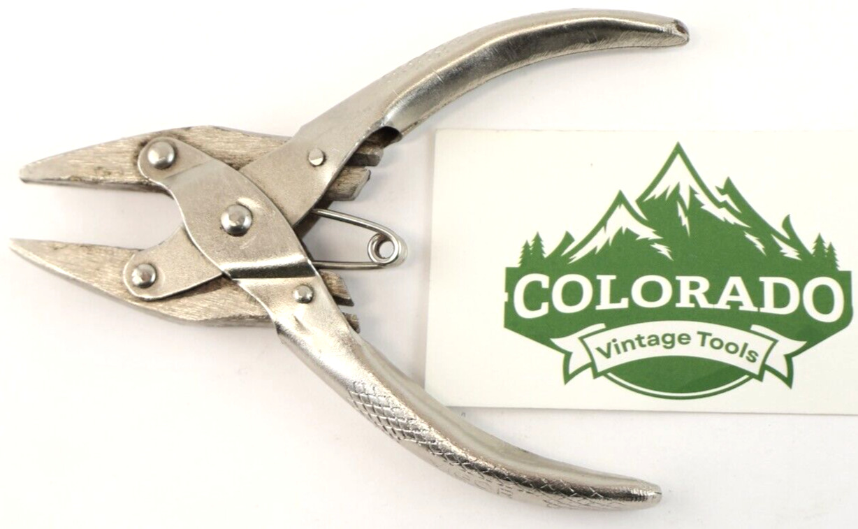 5” Vigor Flat Tip Parallel Jaw Pliers / Colorado Vintage Tools