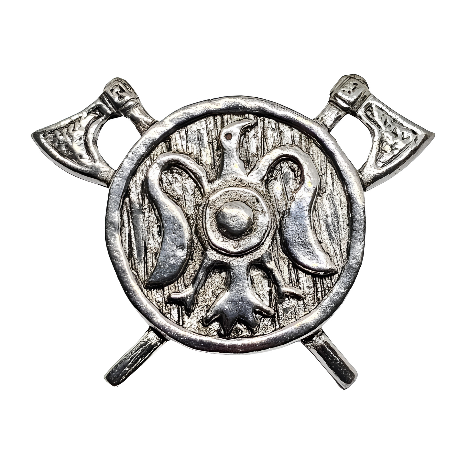 Axe Pin Badge Shield Raven Pin Badge Viking Pewter Lapel Brooch Valhalla Odin