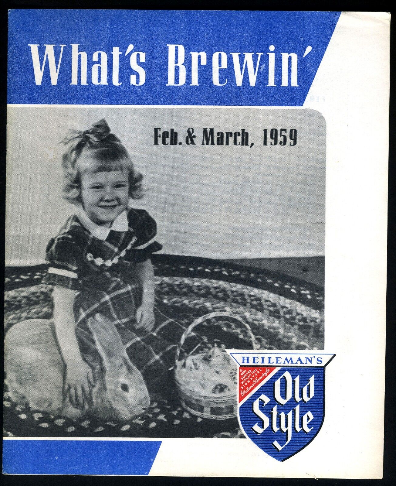Old Style G. Heileman Brewing Co. La Crosse WI. Promo 1959 Company Newsletter