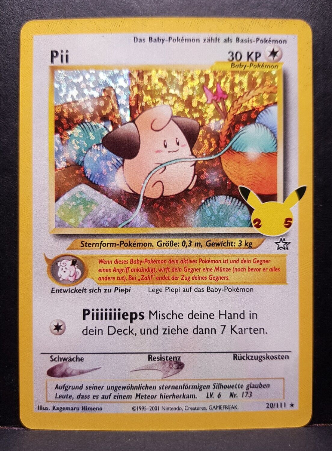 Pii 20/111 Celebrations Pokemon Pokemon Card German Near Mint