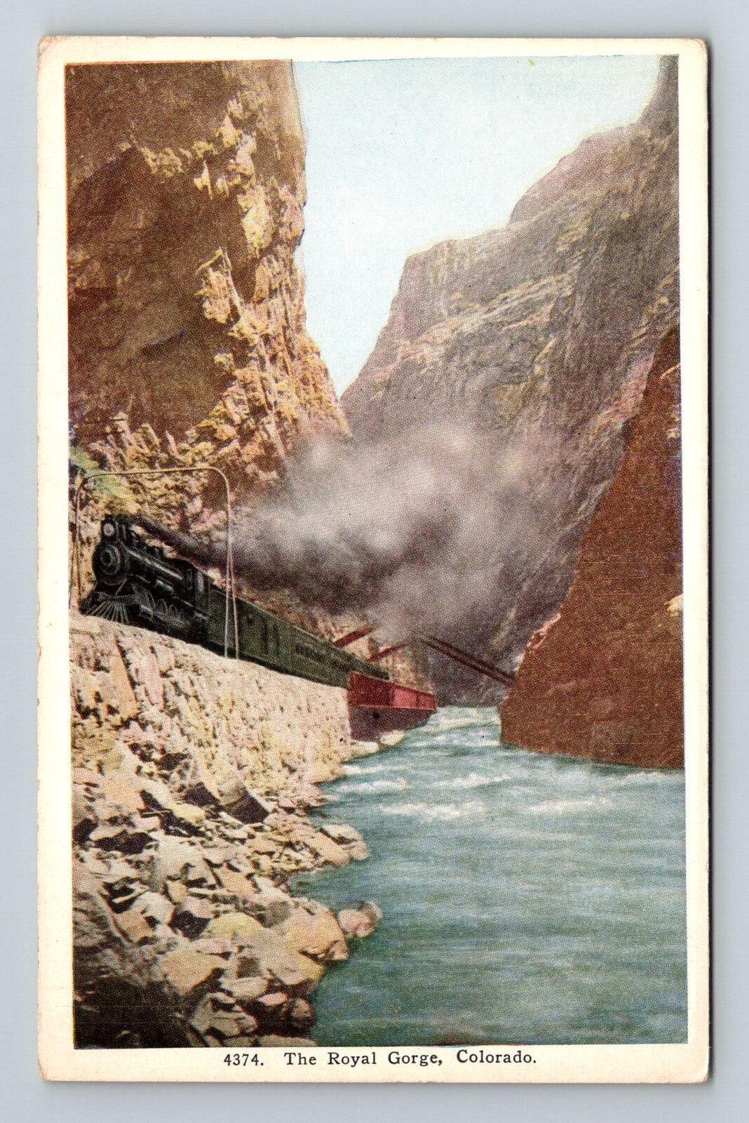 CO-Colorado, The Royal Gorge, Vintage Postcard