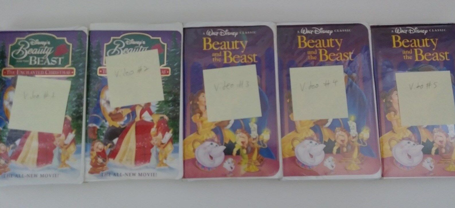 Lot of Beauty and the Beast (VHS Tapes) \