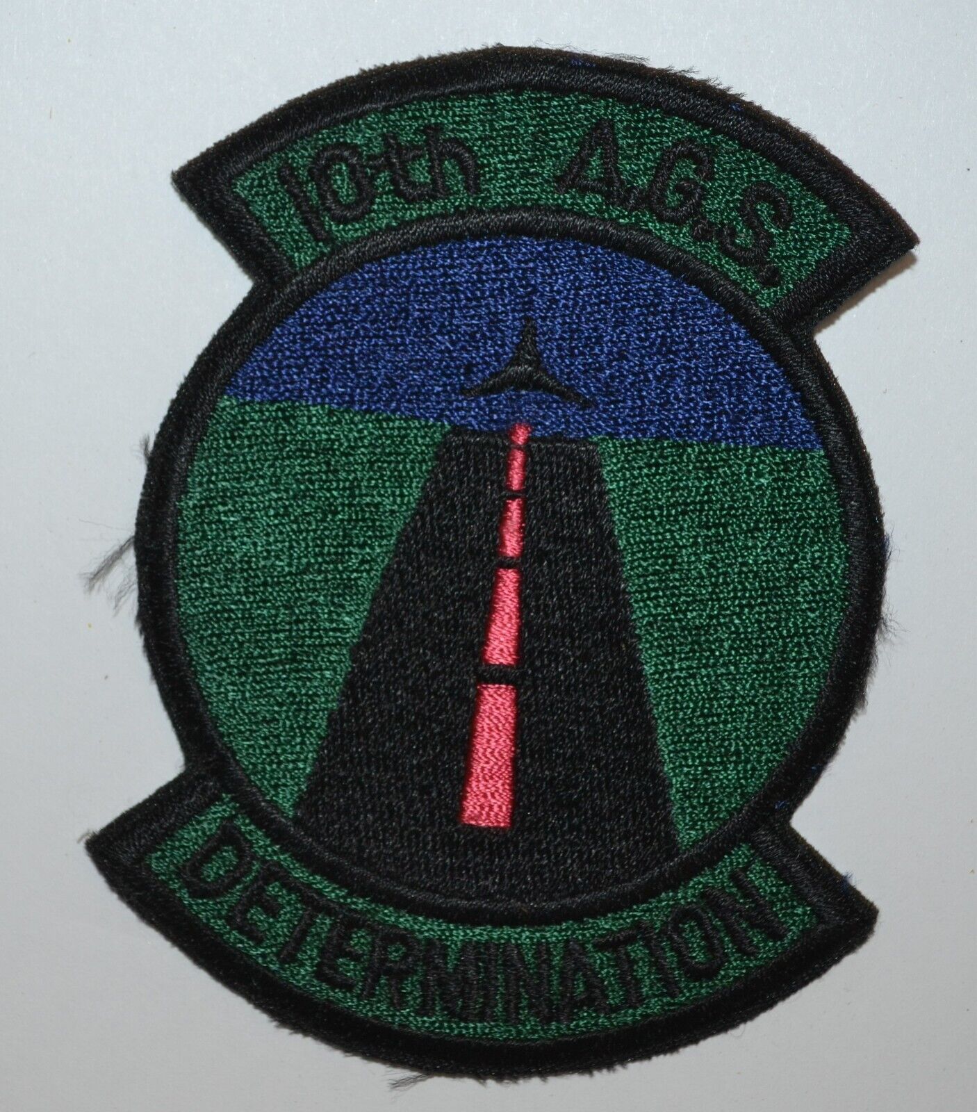 Vintage USAF 10th AGS AIRCRAFT GENERATION SQUADRON Embroidered Patch