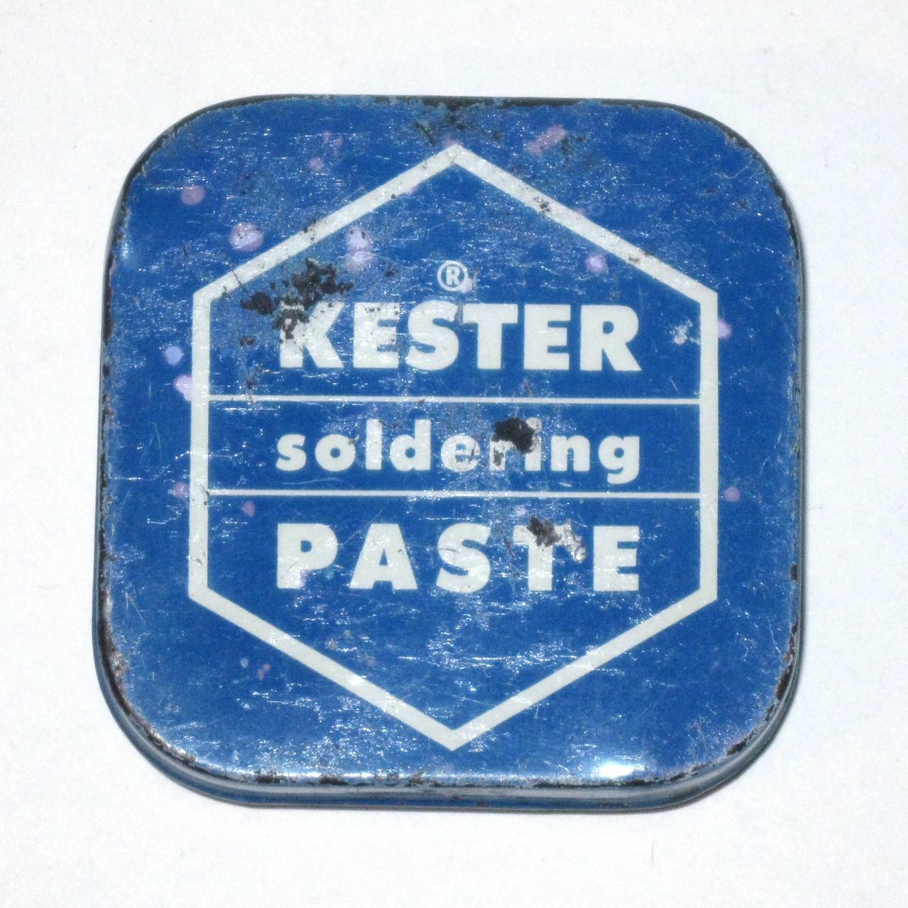 Vintage KESTER SOLDERING PASTE Advertising Tin Kester Solder (Chicago Illinois)