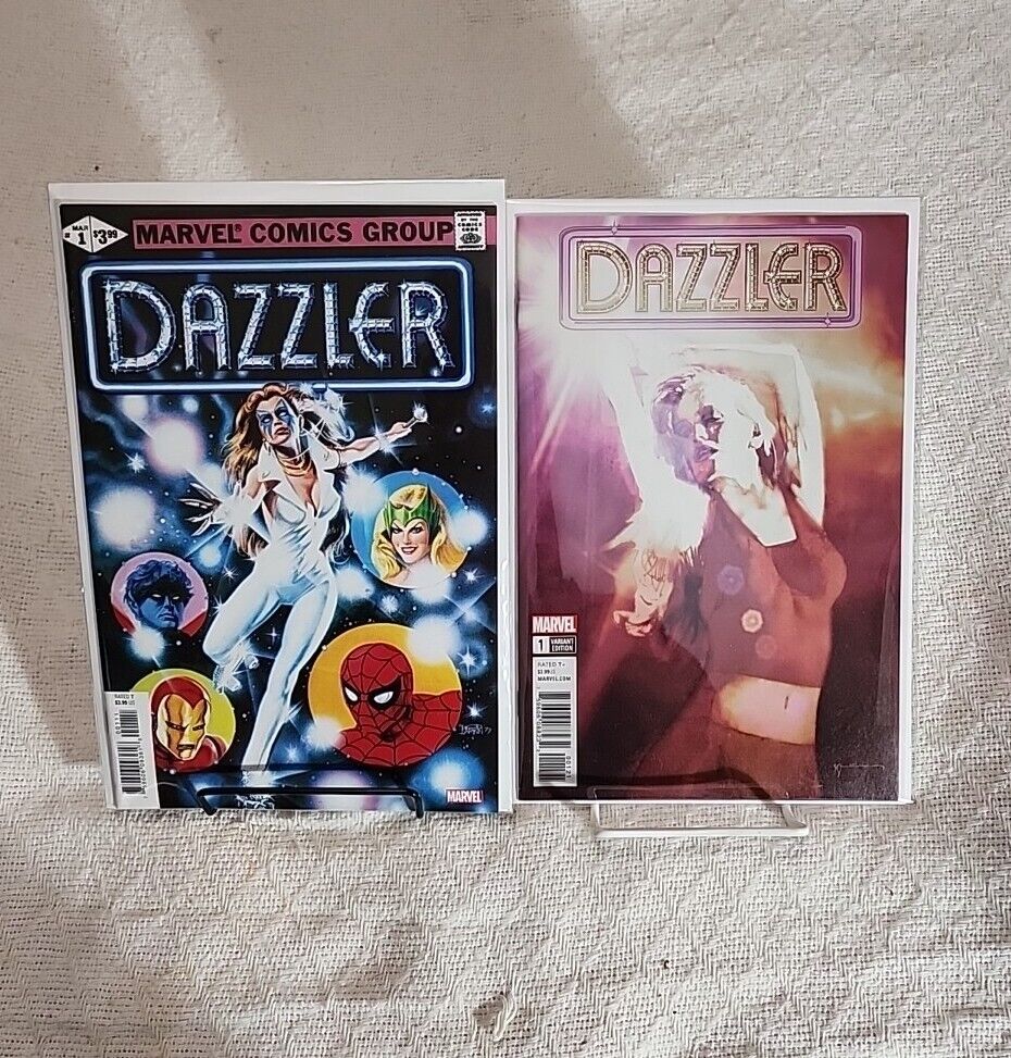Dazzler: X-Song #1 (2018 Marvel) Bill Sienkiewicz Variant & Dazzler #1 Reprint 