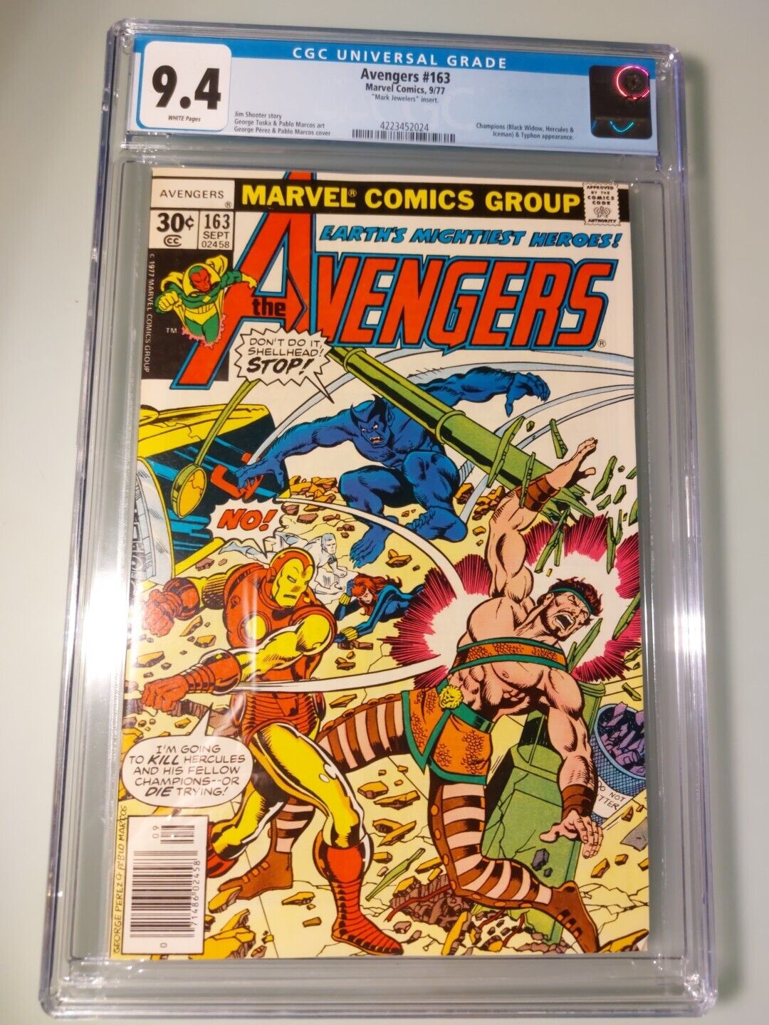 Avengers #163 CGC 9.4 - Rare \
