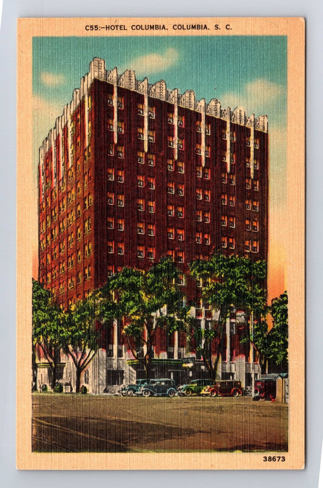 Columbia SC-South Carolina, Hotel Columbia, Advertisement, Vintage Postcard