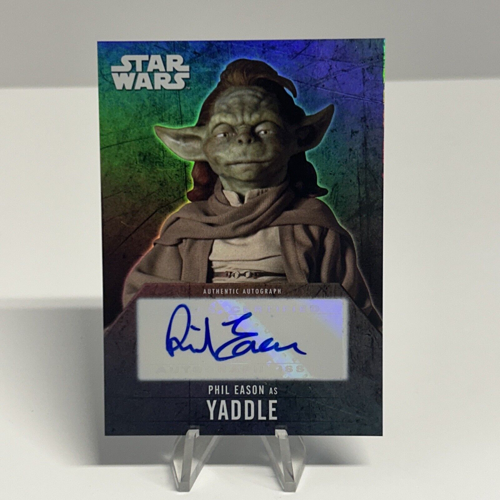 Star Wars Evolution 2016 Autograph Card Phil Eason as Yaddle