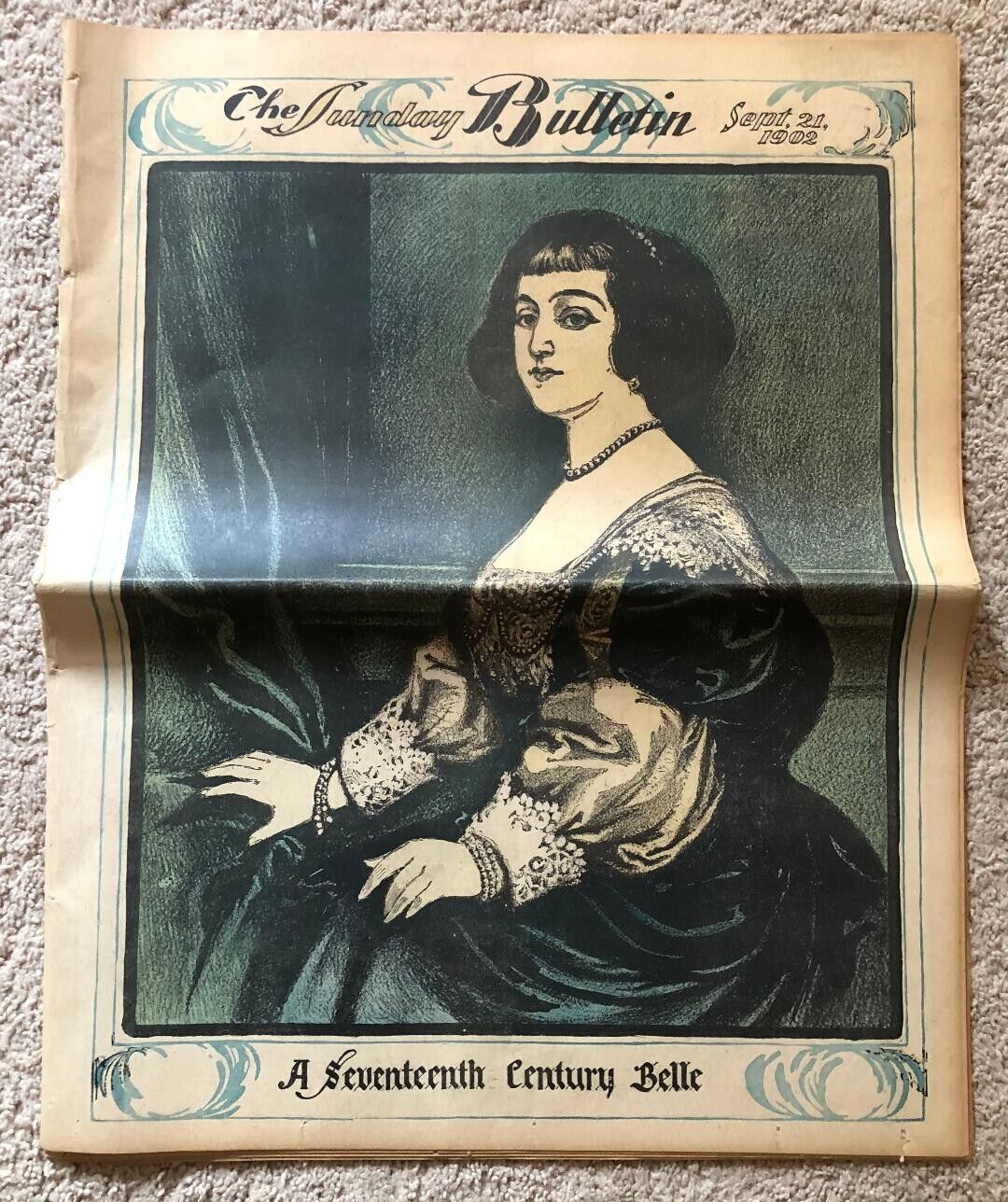 WoW ORIGINAL 1902 The SUNDAY BULLETIN San Francisco, California newspaper RARE