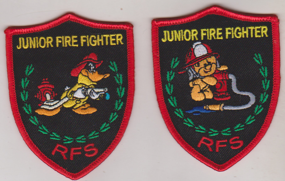 Aussie Junior Fire Fighter novelty patches
