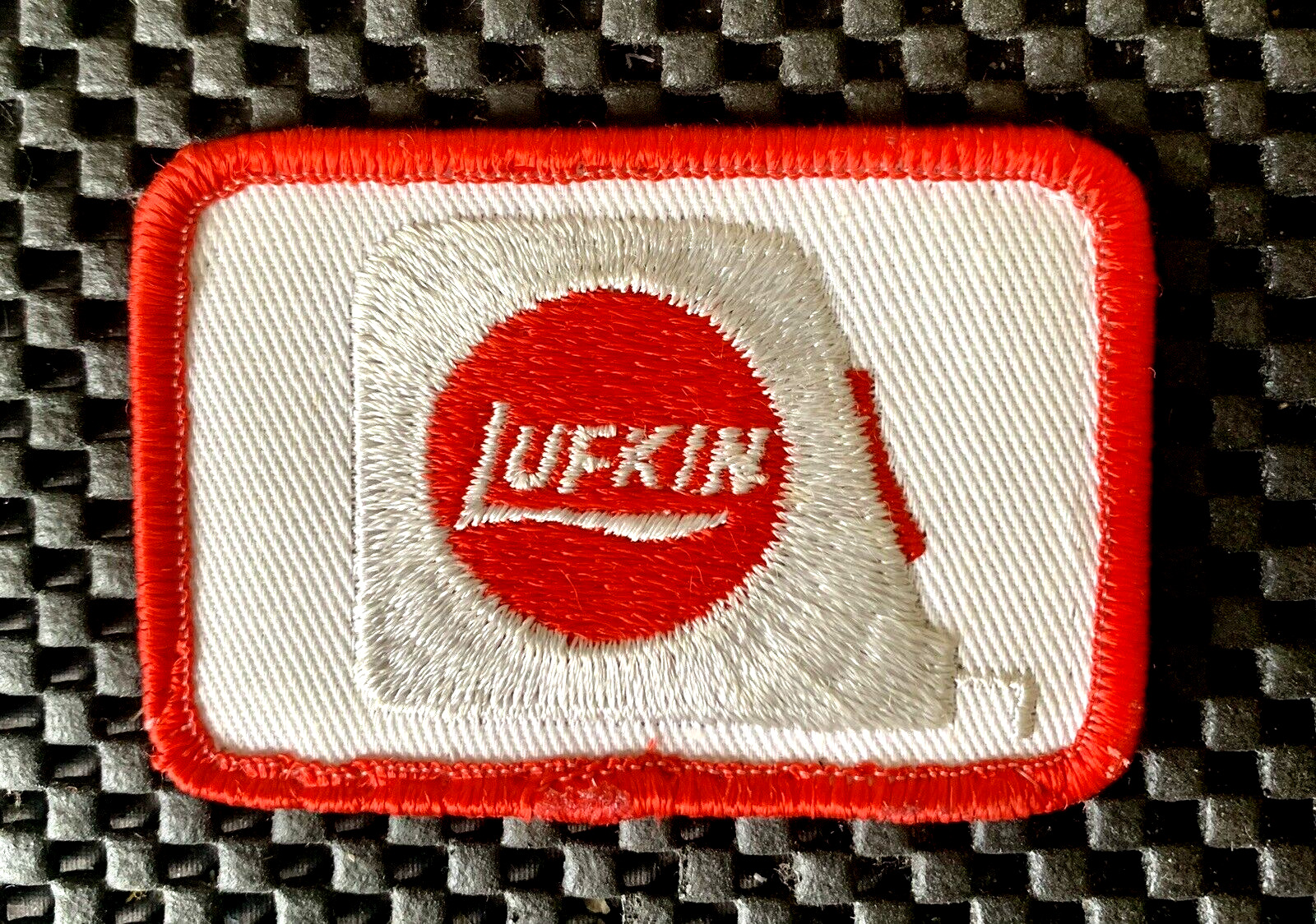LUFKIN EMBROIDERED SEW ON PATCH CRESCENT TAPE MEASURES APEX TOOL 3\