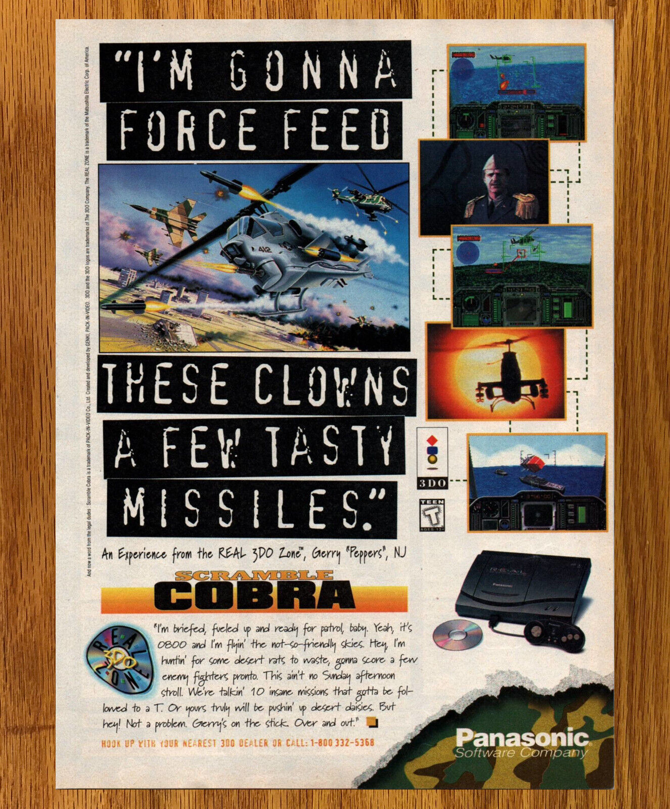 Cyberdillo Panasonic 3DO - Video Game Print Ad / Poster Promo Art 1996