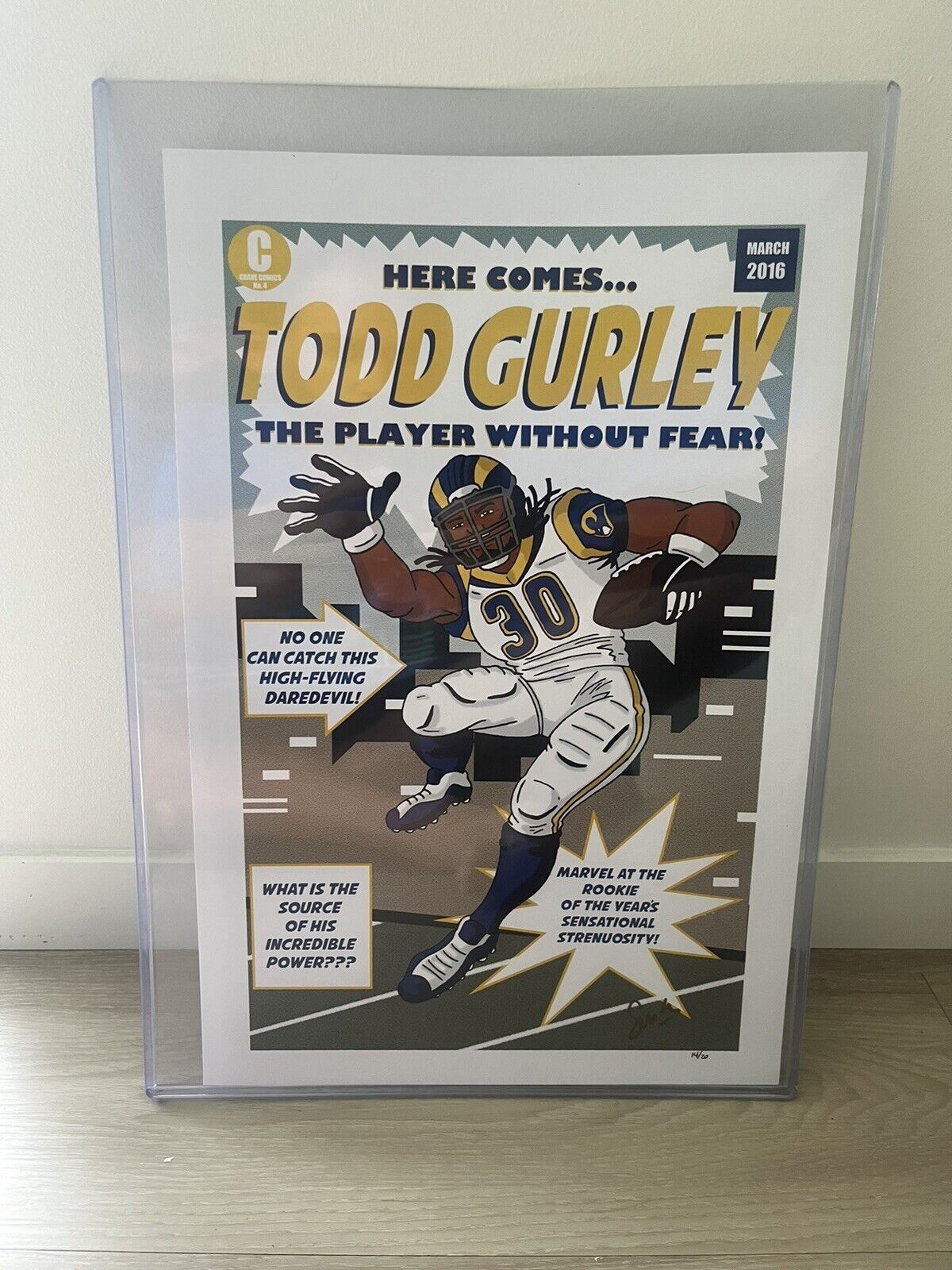 Todd Gurley Limited Edition Comic Book Cover