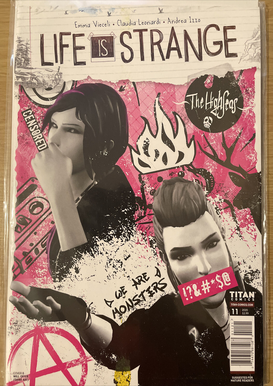 Life Is Strange #11 Game Art Cover Titan Comics 2nd Print 2020 unread NM