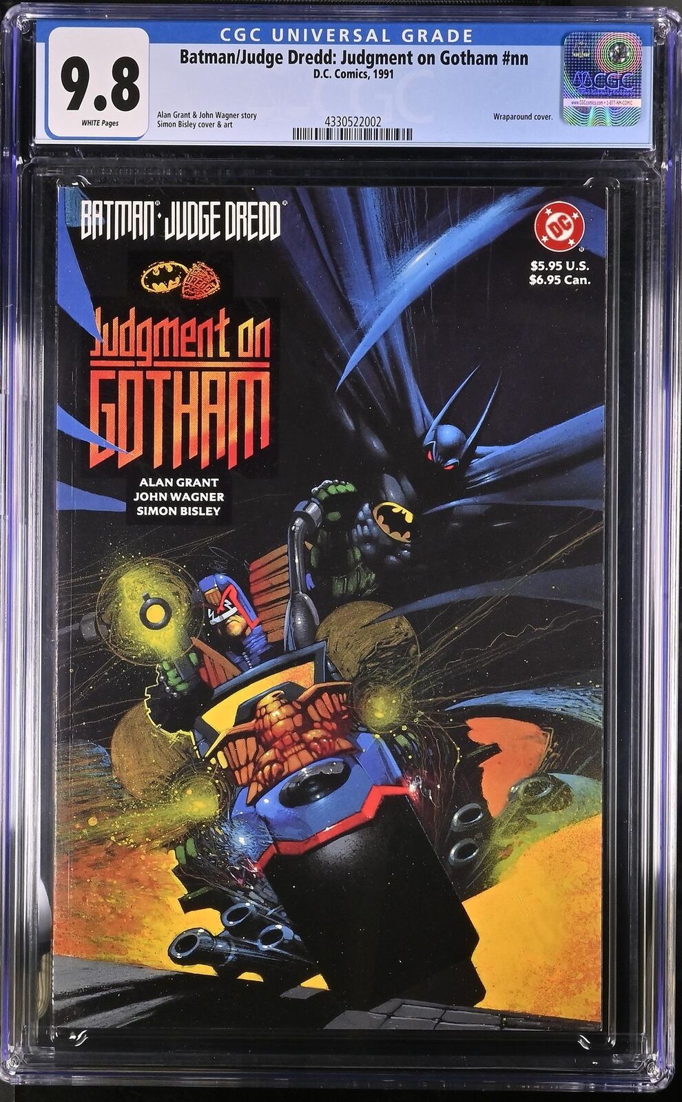 Batman/Judge Dredd: Judgment on Gotham CGC 9.8 1991 4330522002 Wraparound