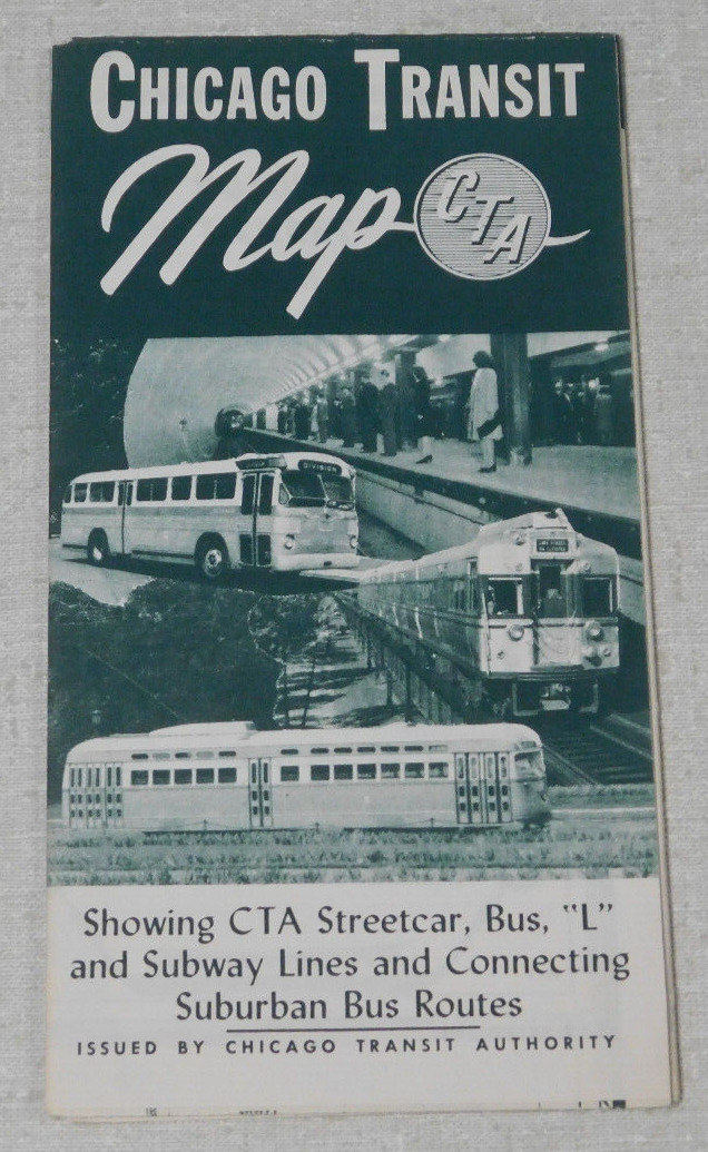 1948 Chicago Transit Authority map