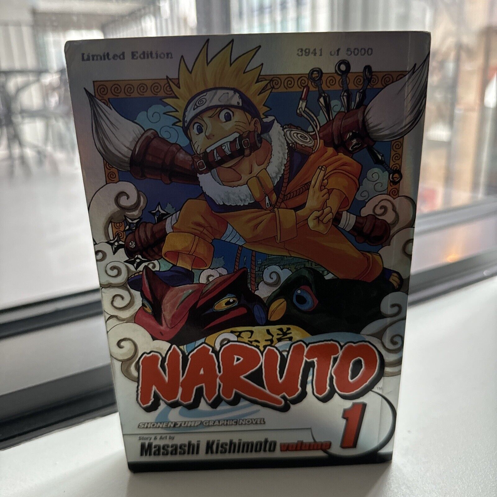 Naruto Vol.1 Limited Edition 2003 Manga (3941 of 5000) English Shiny Holo Cover