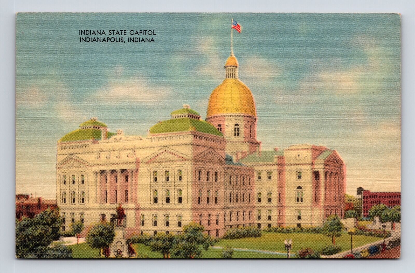 Indiana State Captiol Indianapolis Indiana IN Postcard