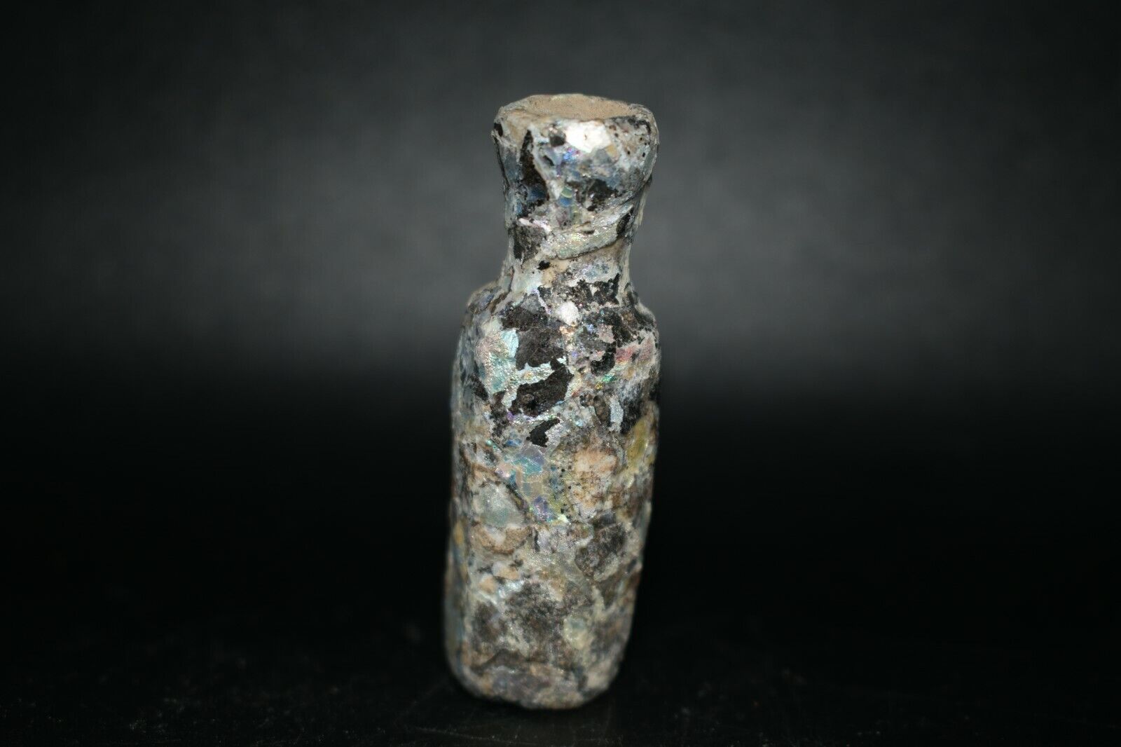 Wonderful Ancient Roman Glass Medicine Cosmetics Glass Bottle from Lebanon