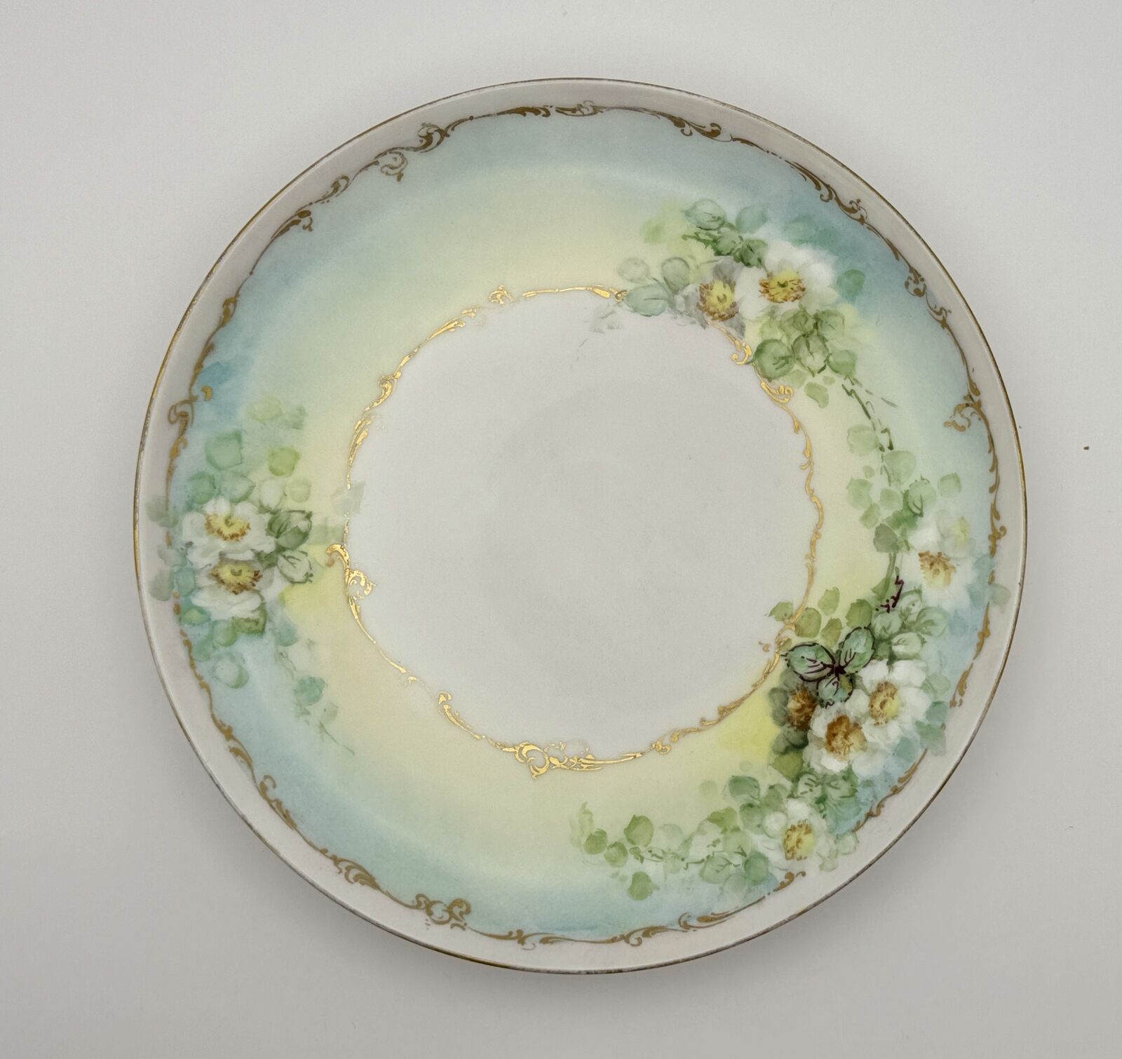 Beautiful Mavaleix, Mandavy & Balleroy Limoges Hand-Painted Floral Plate