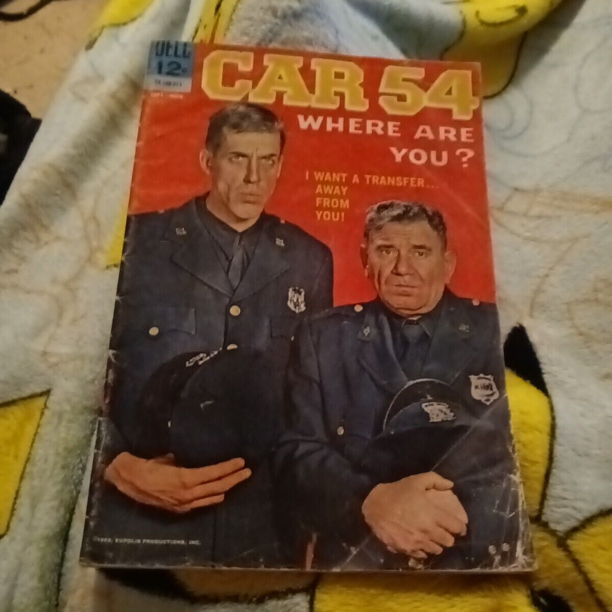 Car 54 Where are You? #7 Dell comics Sept 1963 silver age TV show Fred Gwynne 