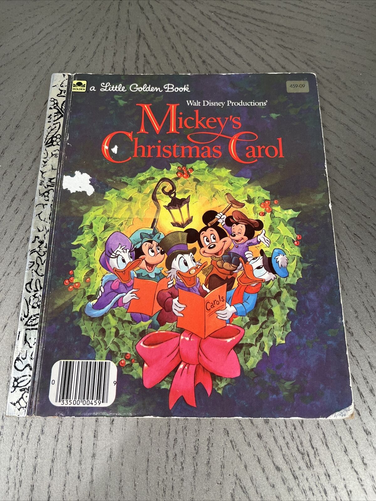 Mickey\'s Christmas Carol Walt Disney Productions Little Golden Book 1983