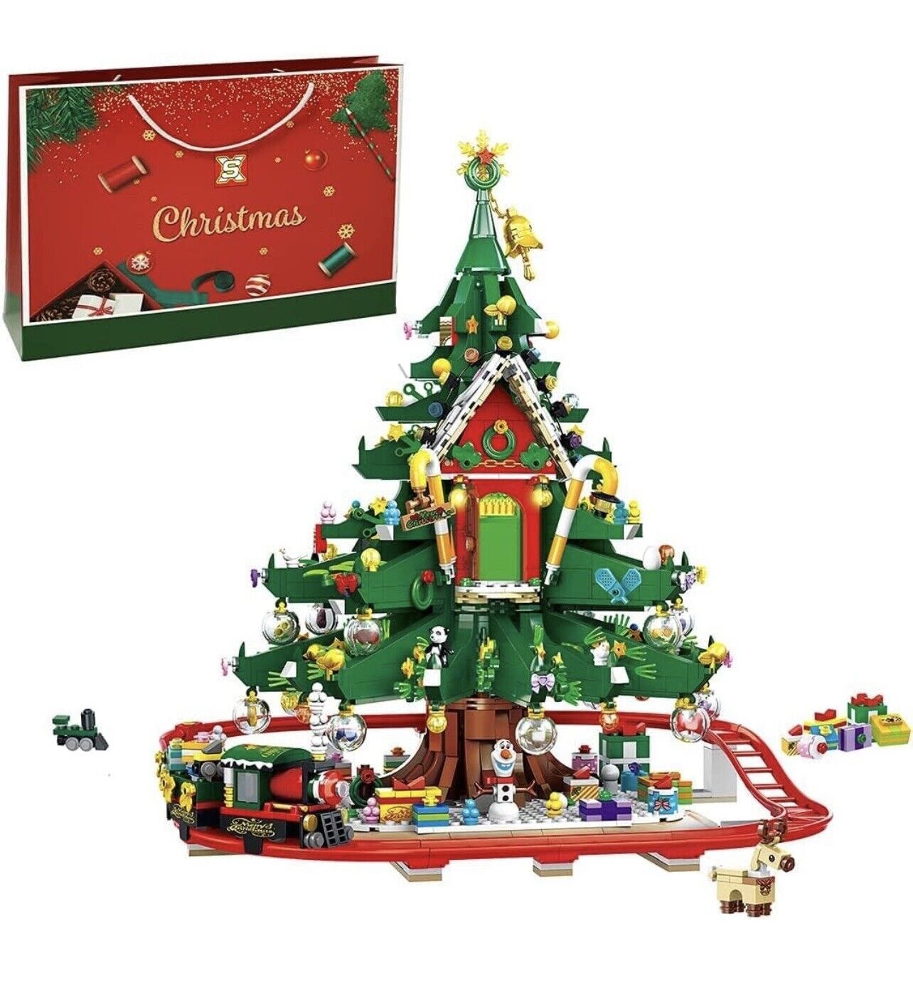 Christmas Tree Building Set, Santa Music Box Model Set,