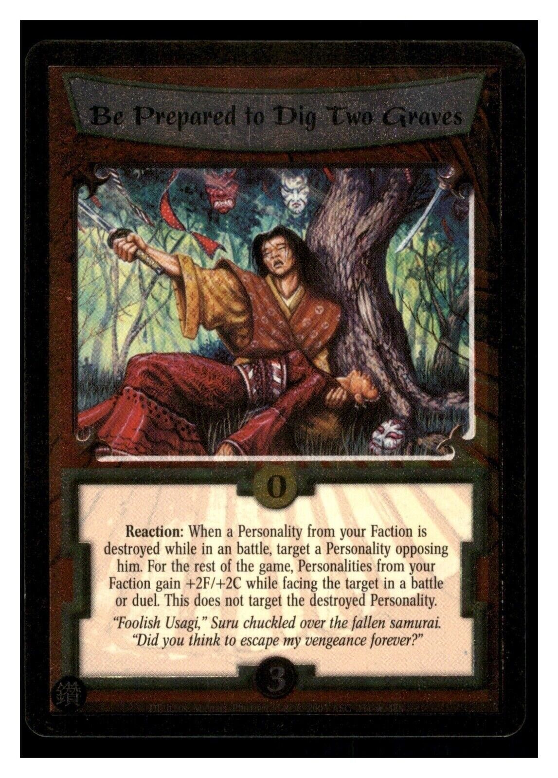2003 Be Prepared To Dog Two Graves 234/488 Foil LO5R Legend of the Five Rings TC