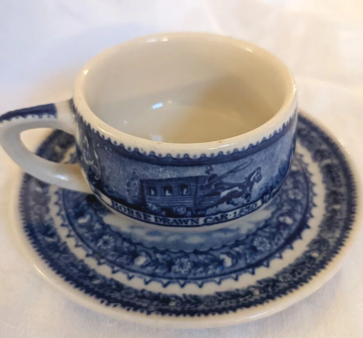 B&O Railroad Scammell\'s Lamberton China Demitasse Cup and Saucer