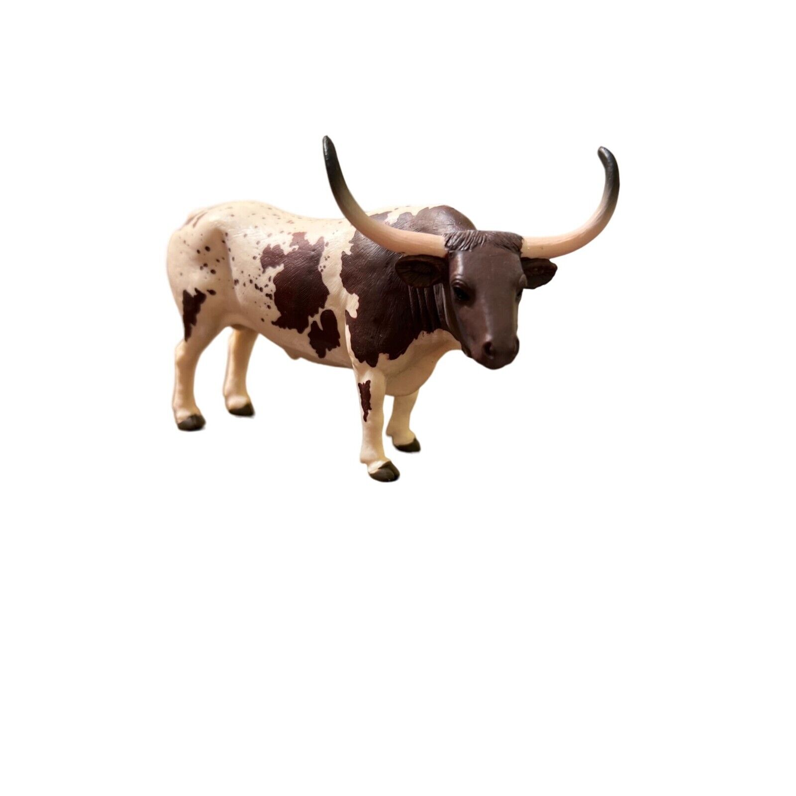 Mojo 2015 Texas Longhorn Bull Figurine Realistic Farm Animal Hand Painted 5.5\