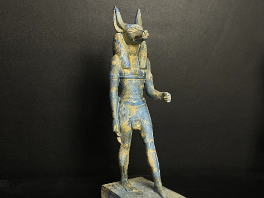 Marvelous Anubis Jackal God of Afterlife Standing with the Egyptian details