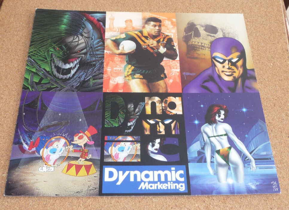 1995 Dynamic Marketing Trading Cards promo mini sheet FEATURING THE PHANTOM