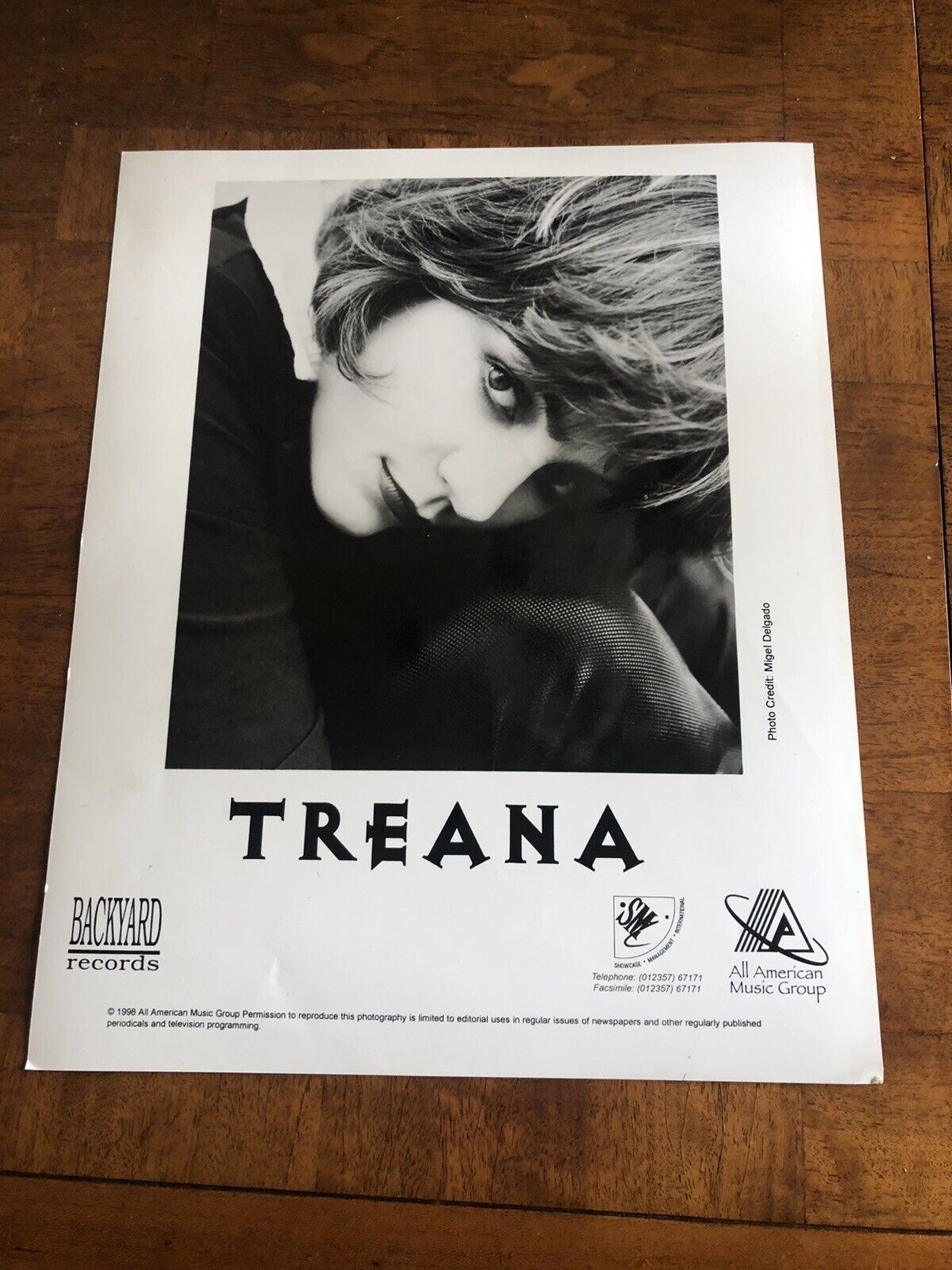 Singer & Musician Treana Morris  Rare Vintage 8x10 Press Photo