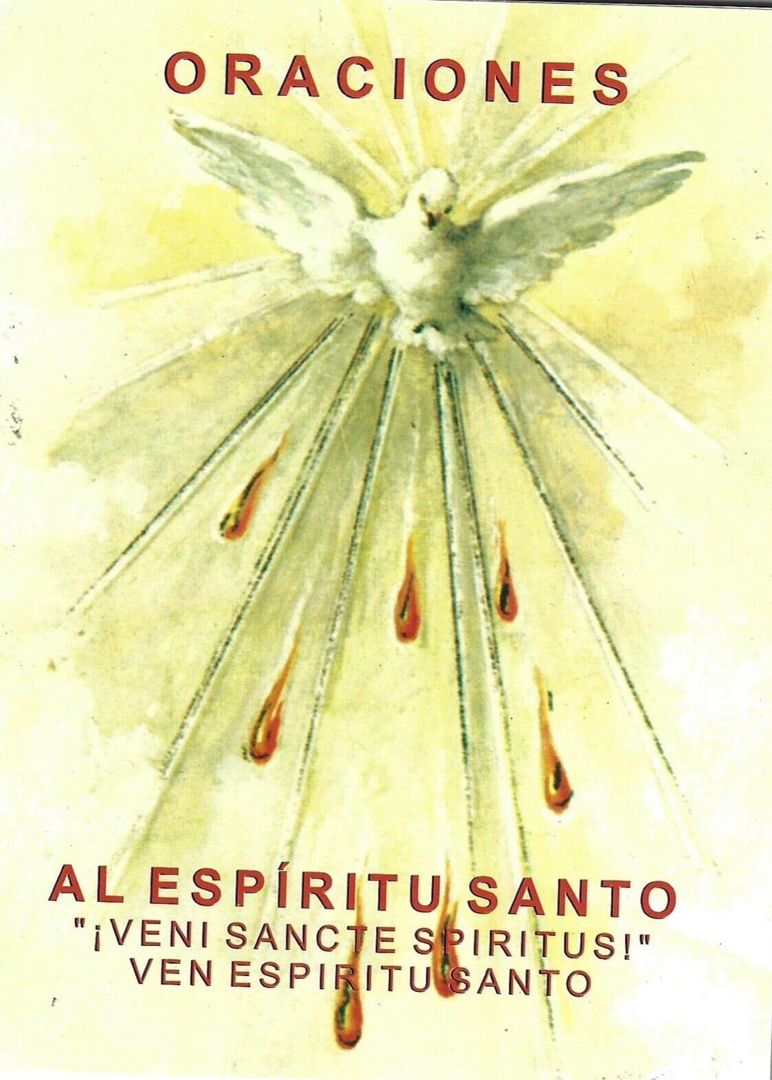Oraciones Al Espirito Santo Libro Religioso Español