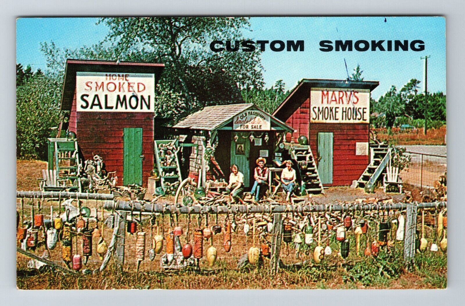 Westport WA-Washington, Marv\'s Smoke House Exterior Vintage Postcard