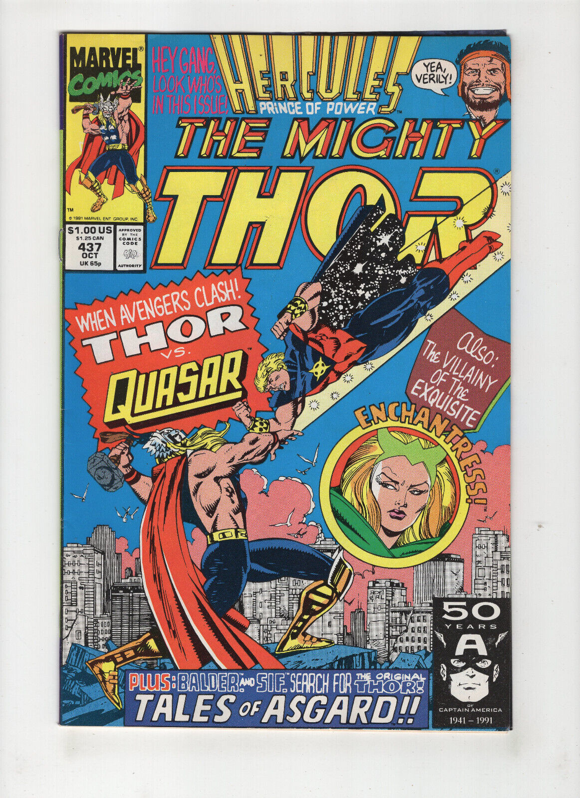 The Mighty Thor #437 (1991, Marvel Comics)