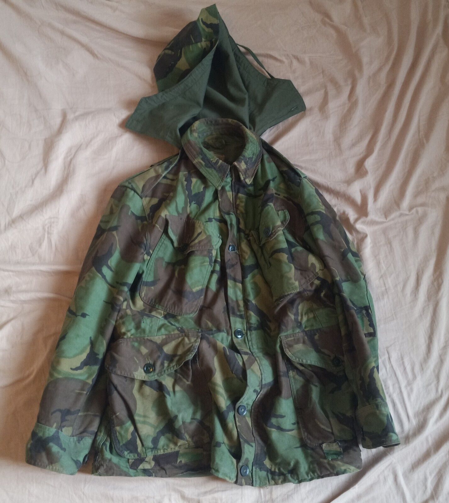 Rare British 60 1960 Pattern DPM Camouflage smock Jacket Coat READ BELOW