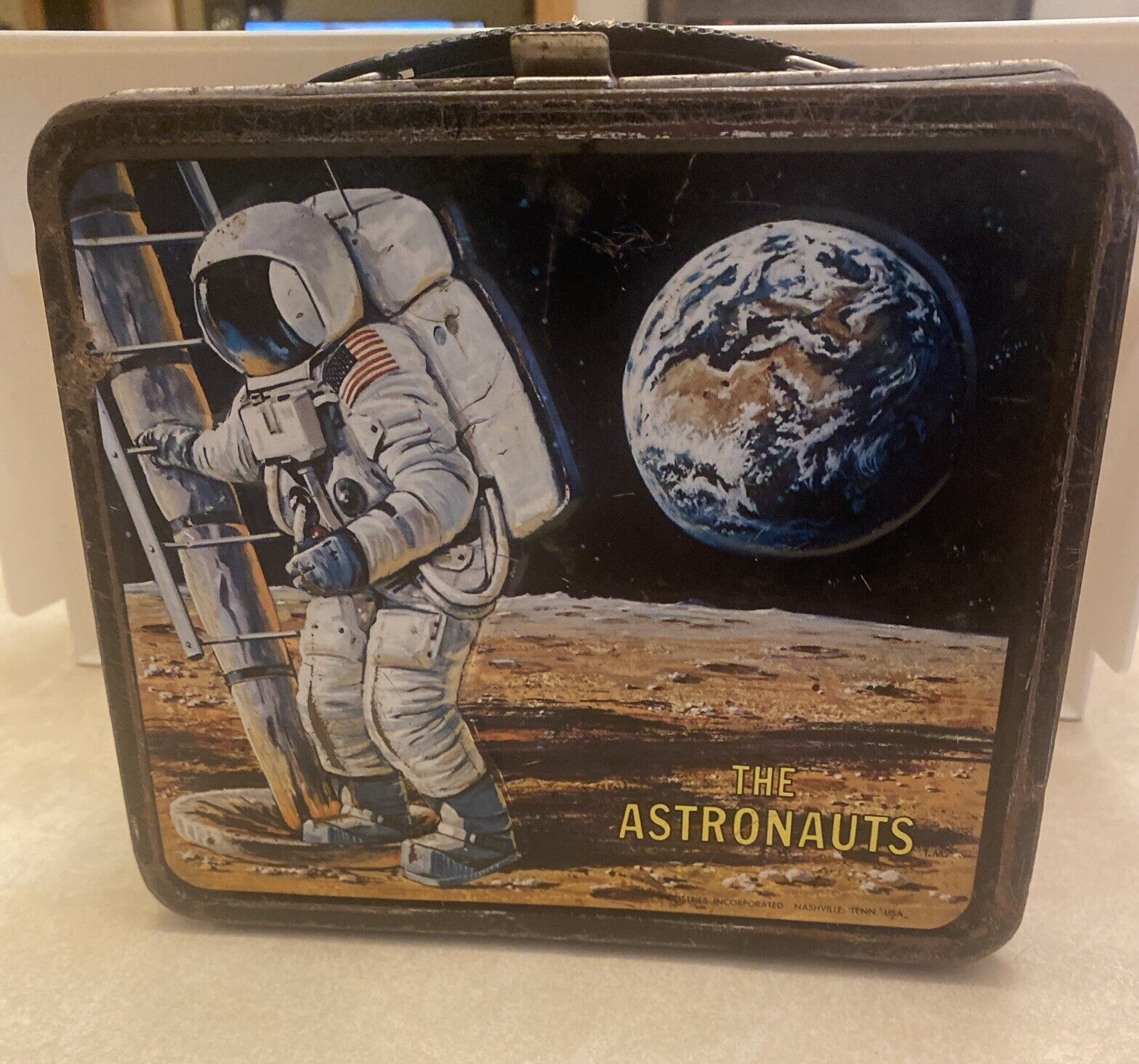 1969 Aladdin The Astronauts NASA Metal Lunchbox