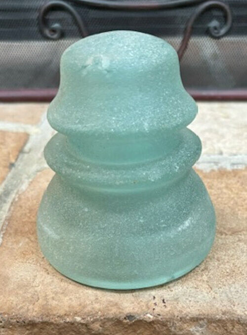 Antique Hemingray 45? Frosted Glass Insulator - No Cracks or Chips