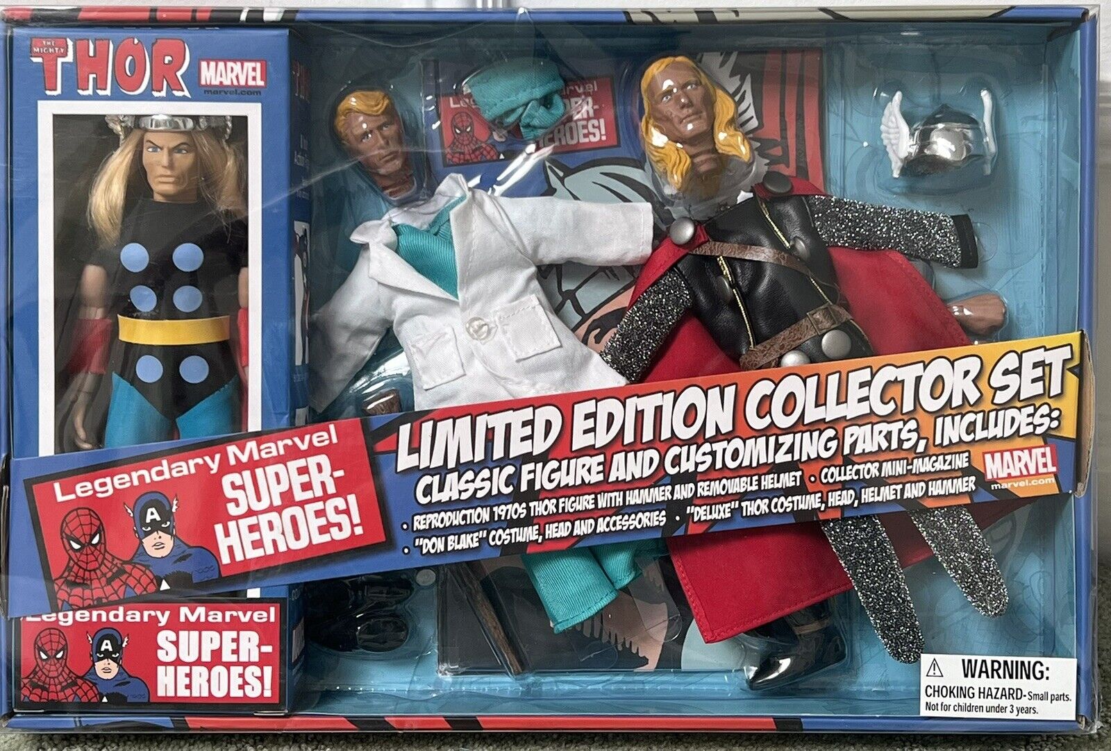 Thor Legendary Collector Set Marvel - Diamond Select EMCE Toys Ltd Ed. Sealed