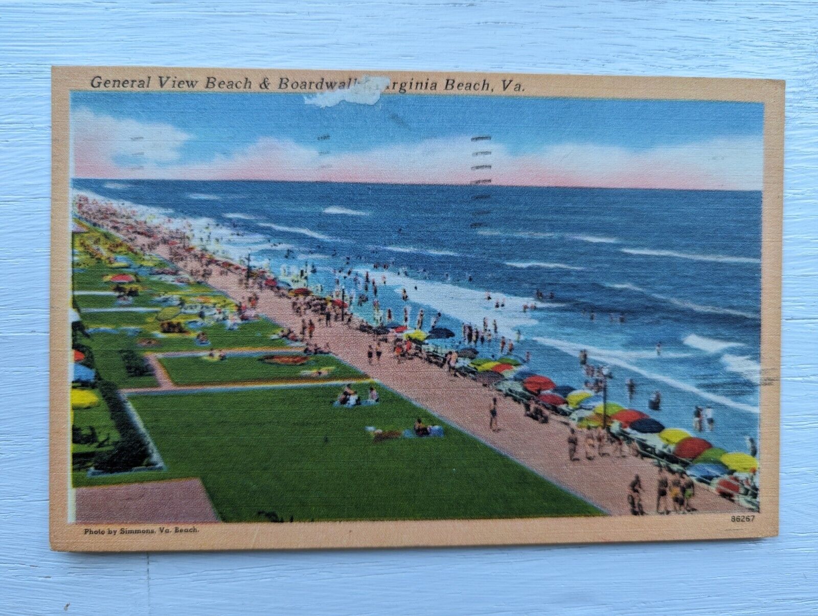 General view beach postcard P012E