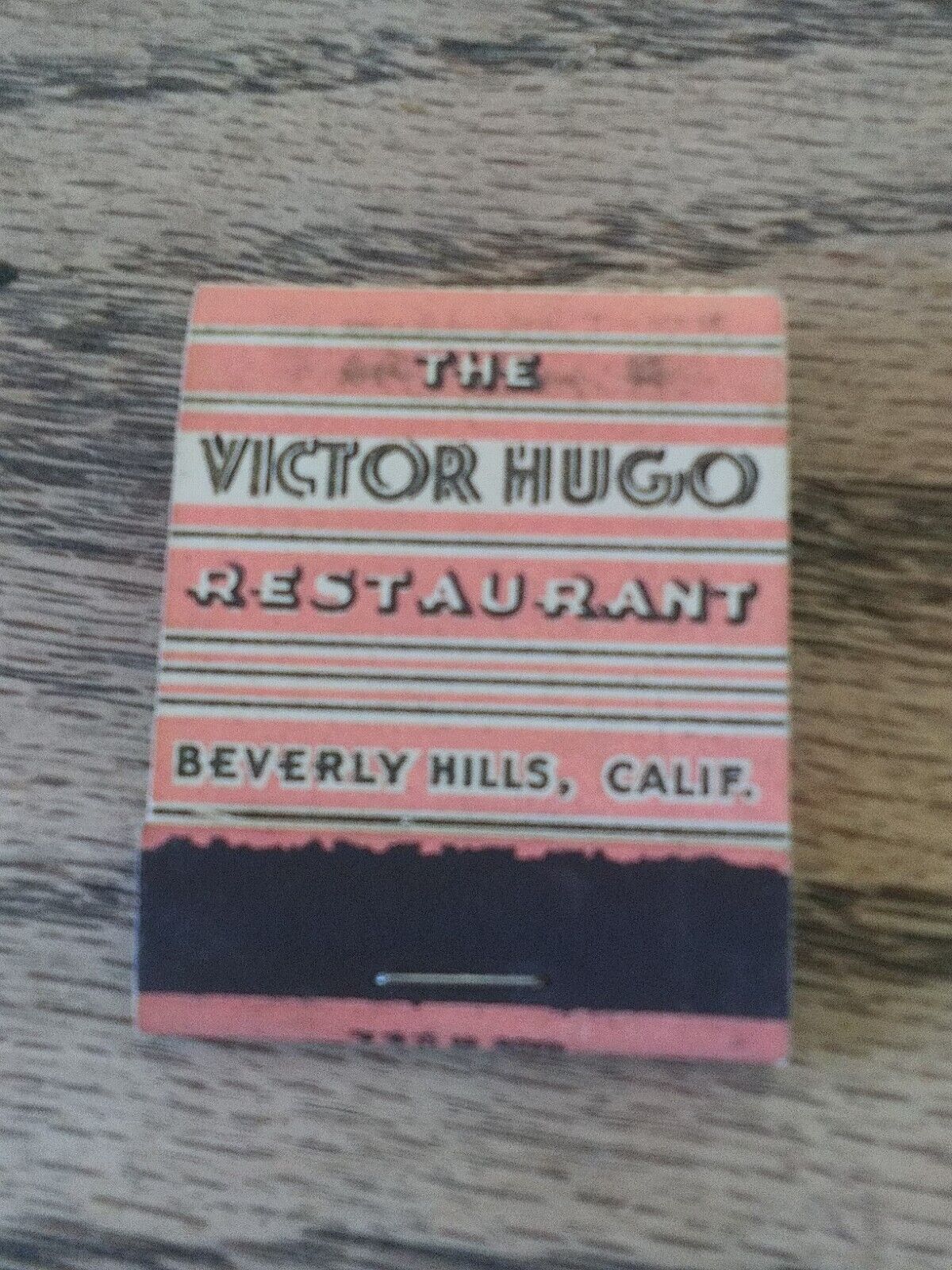 1930\'s 40\'s The Victor Hugo Restaurant Matchbook, Beverly Hills, CA.New Rotunda,