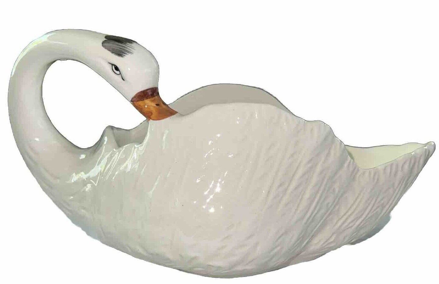 Vintage Swan Plant Holder-Ceramic