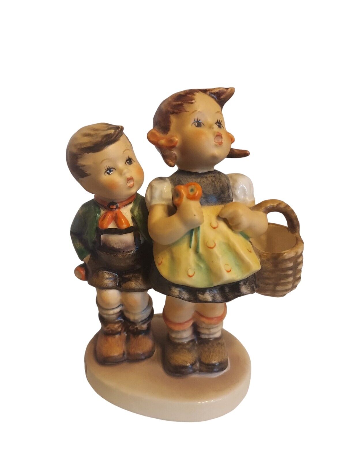 Vintage Goebel Hummel To Market Boy and Girl with Basket Figurine #49 3/0 