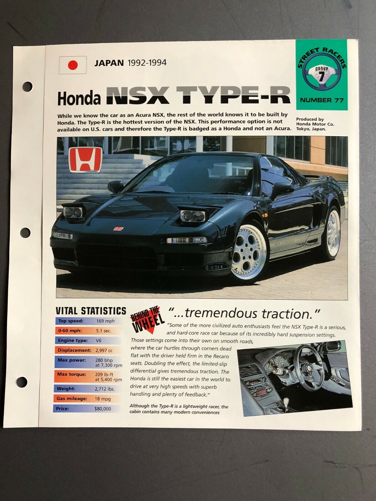 1992-1994 Honda NSX Type-R Coupe IMP 