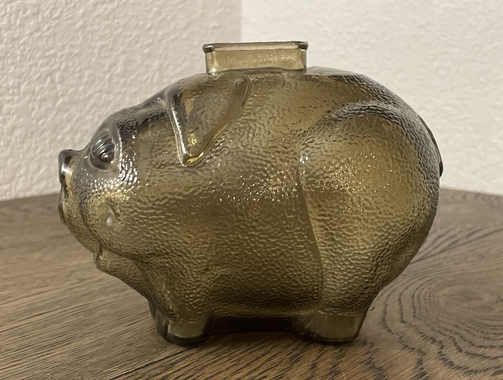 Vintage Depression Glass Piggy Bank 1950 Anchor Hocking