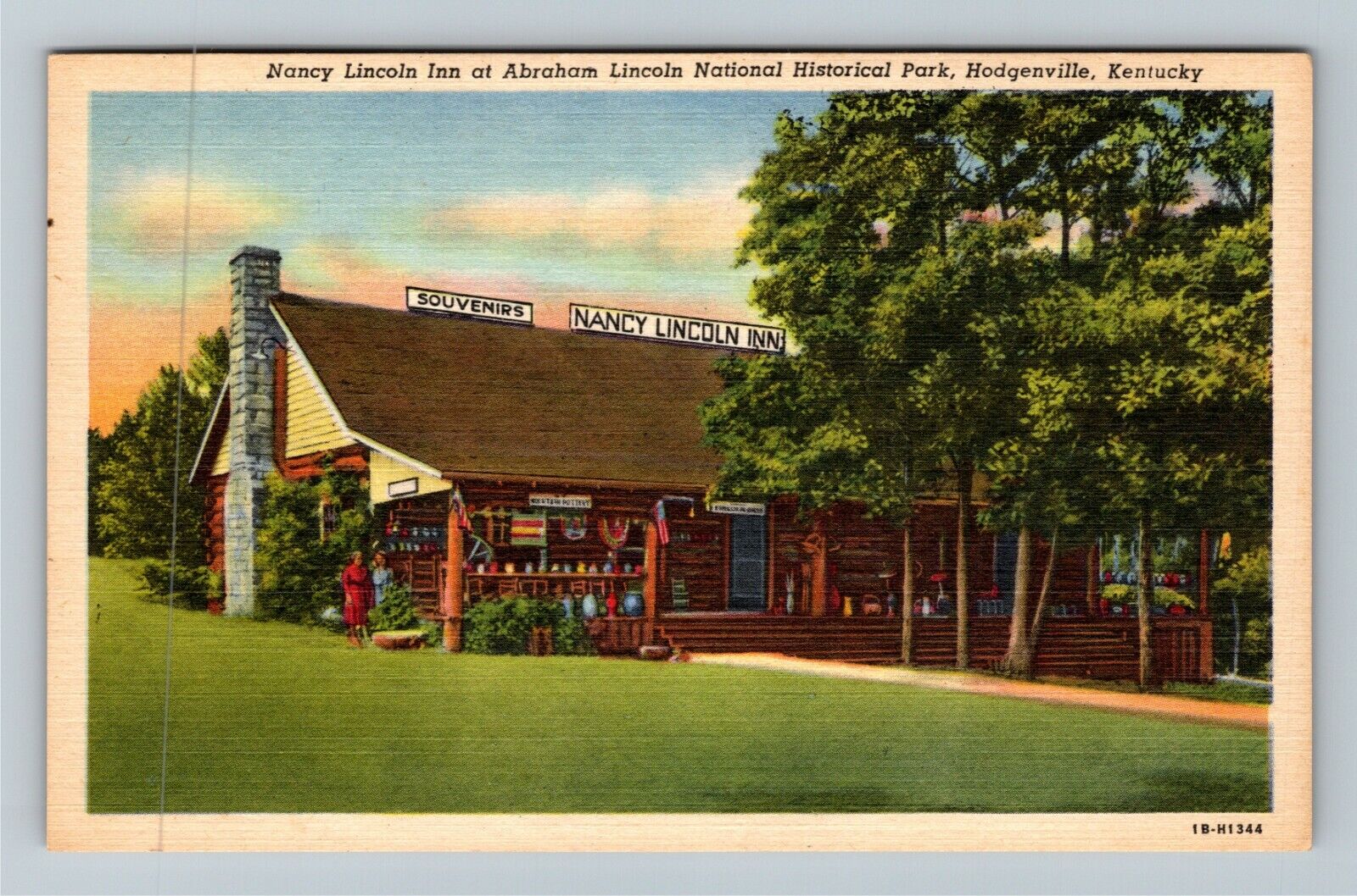 Hodgenville, KY-Kentucky, Nancy Lincoln Inn, Advertising, Vintage Postcard