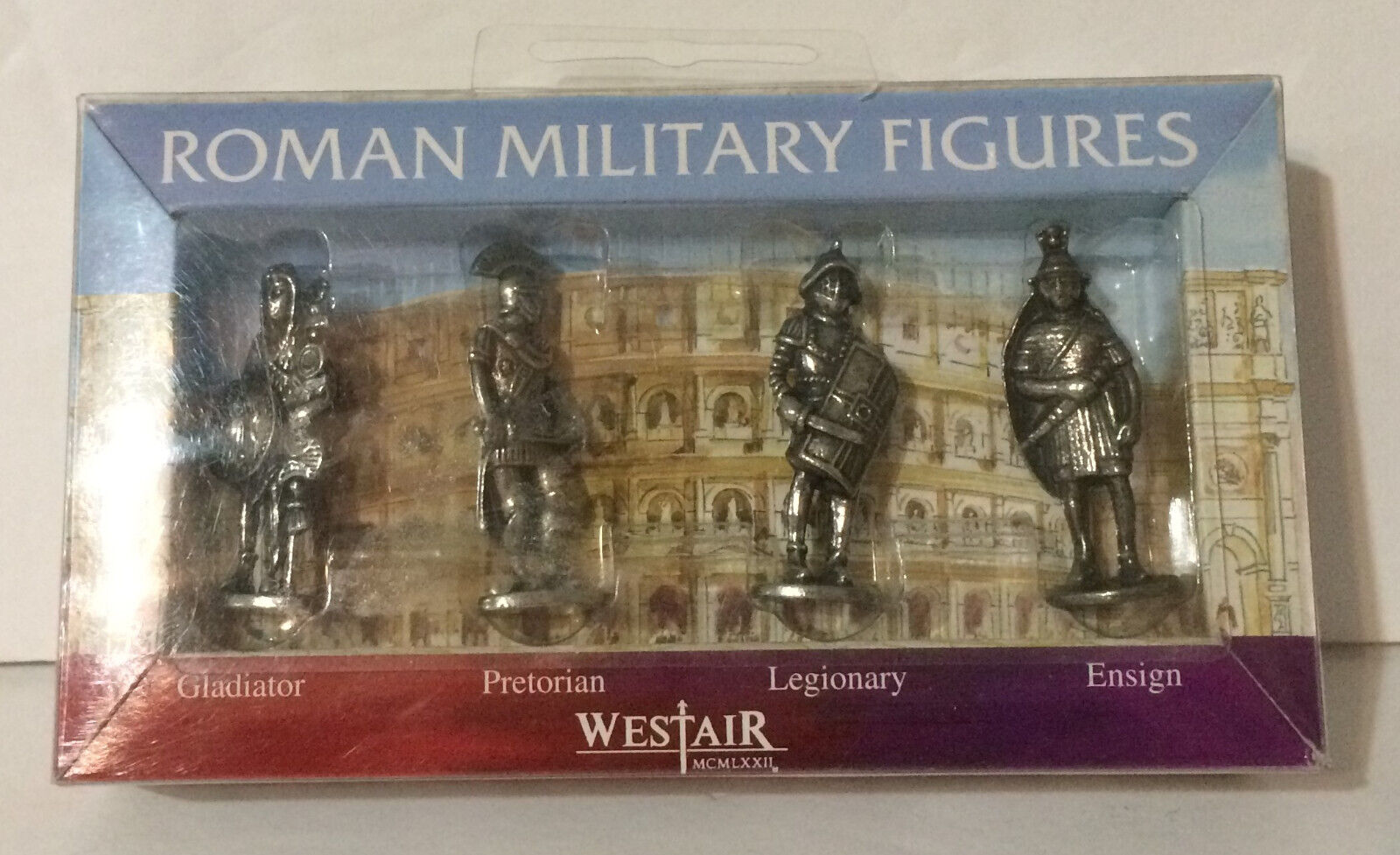 Westair Roman Military Metal Figures New in Box Set of 5 Figures